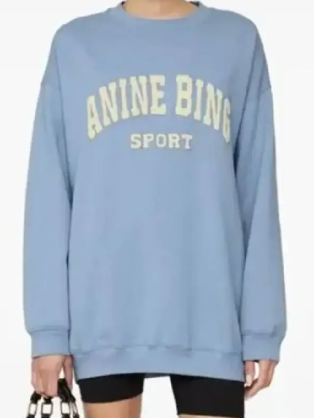 Anine Bing Tyler Crewneck in Capri Blue